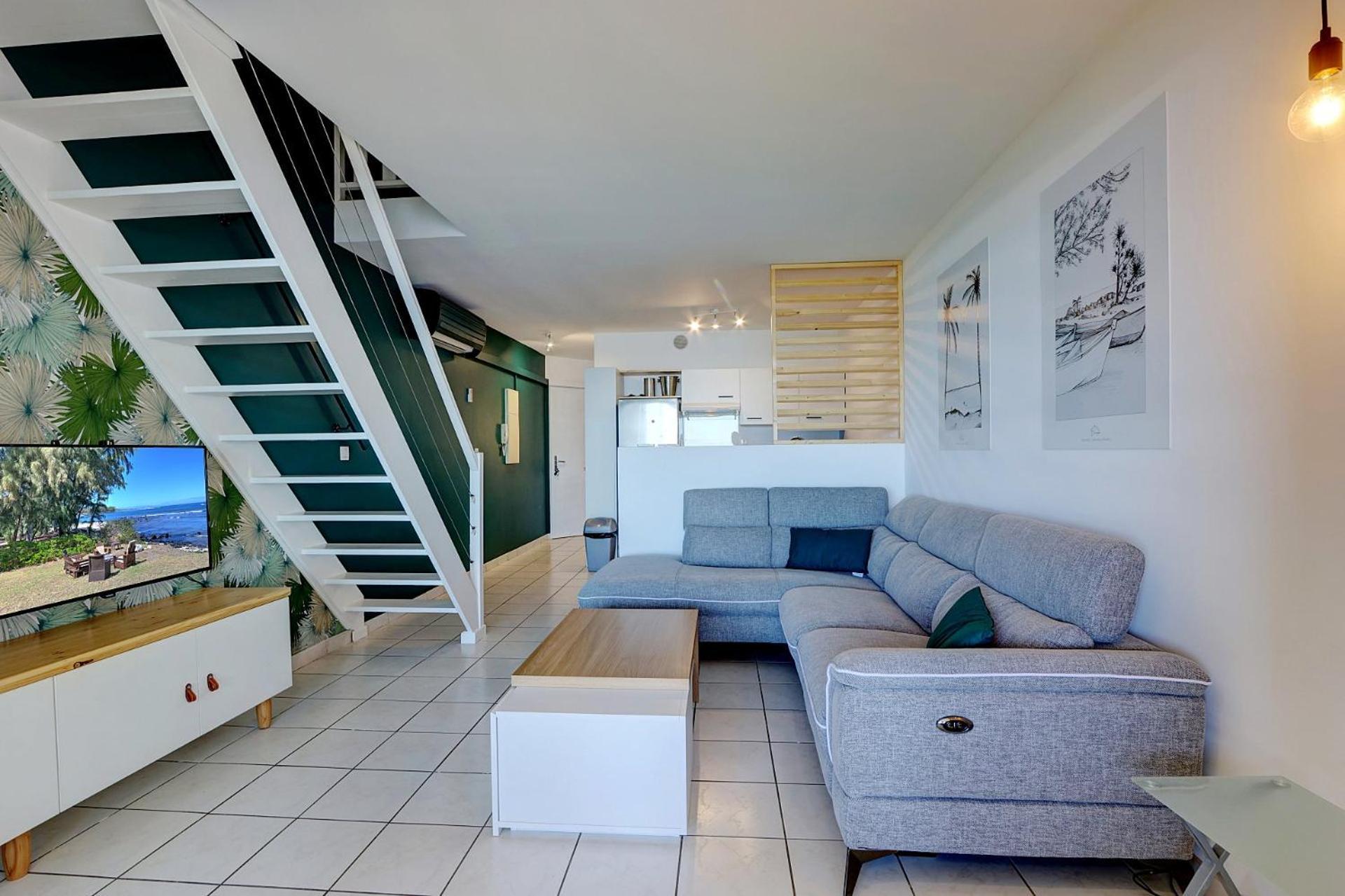 Plein La Vue - T4 Saint Leu 1Ere Ligne Pieds Dans L'Eau Apartamento Exterior foto